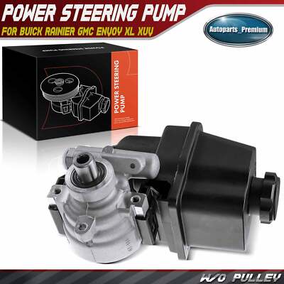 Power Steering Pump w/o Pulley for Buick Rainier Chevrolet Trailblazer GMC Isuzu
