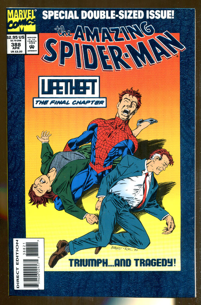 Marvel Amazing Spider-Man 1994年 (未開封) The Amazing Spider-Man #388-April, 1994-Marvel, Mark Bagley-Deluxe