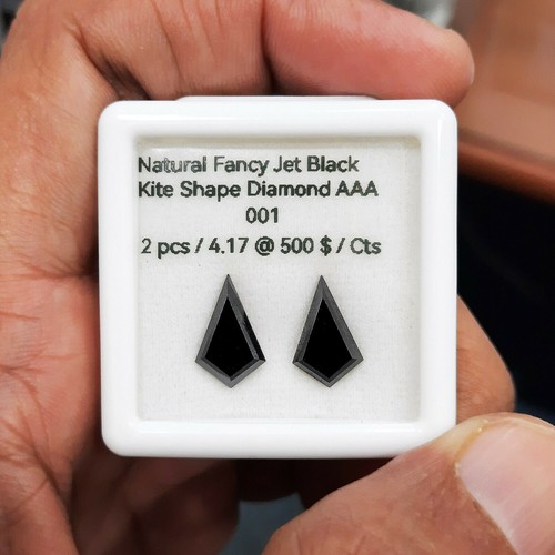 Rondelle à facettes diamant noir de qualité supérieure 1,8-2,6 mm, Perles de diamant, Rondelle de diamant noir, Diamant noir, Perles en vrac de diamant naturel - Canada