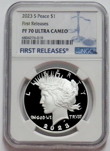 2023 S USA SILVER PEACE DOLLAR $1 PROOF NGC PF 70 ULTRA CAMEO FIRST RELEASES