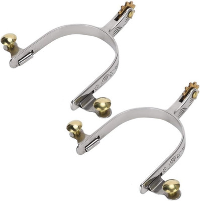 2 Stück Cowboy-Sporen, West Cowboy Horse Boot Spurs Dekoration Reitausrüstung Si