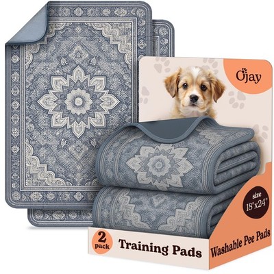 Super Absorbent Washable Pee Pads for Dogs 2Pack   Reusable Puppy Training Pa...