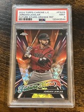 Jordan Lawlar 2024 Topps Chrome Logofractor Future Stars Orange /25 RC PSA 9
