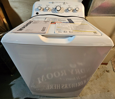 #ad GE 4.5 Cubic Ft Washer Model #GTW465ASN0WW 14 Wash Cycle Dual Action Works Great $225.00
