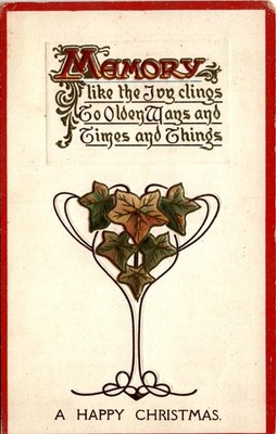 Ivy, Olden Ways, Christmas, Gold St, Standard, Charley, Folbillie Postcard