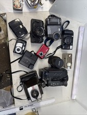 Lot Of 12 Different Cameras For Parts