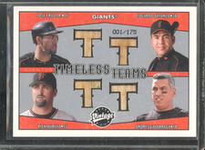 2004 Upper Deck Vintage CRUZ ALFONZO AURILIA GALARRAGA #TT17 Timeless Teams /175