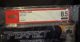 Perfect Dark &bull; PSA 8.5 A+ &bull; Sealed Nintendo 64 N64 &bull; Not VGA/CGC/WATA FREE SHIP