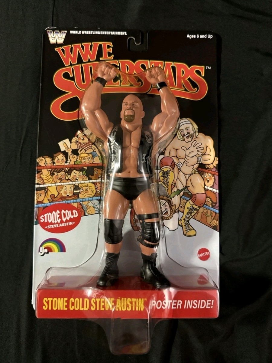 LJN WWE Superstars Stone Cold Steve Austin- CHASE BLACK CARD IN