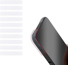 20 Pack Cell Phone Grip Tape Strips Rubber Non Slip Side Sticker Black