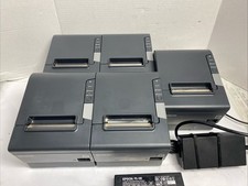 Lot of 5 Epson TM-T88V M244A Thermal POS Receipt Printer Auto Cutter