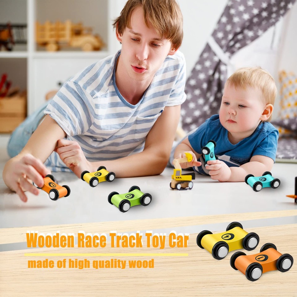 Loading Ramp Checklist Uk 6 Pieces Wooden Mini Car Wooden Car Ramp Race Track Toys, Car Ramp ...