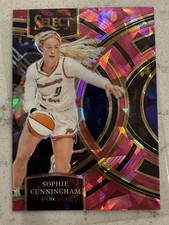 2024 Select WNBA Sophie Cunningham Premier #196 Pink Ice Prizm Fever