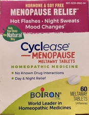 Boiron Cyclease Menopause Relief Tablets, White, 60 Count