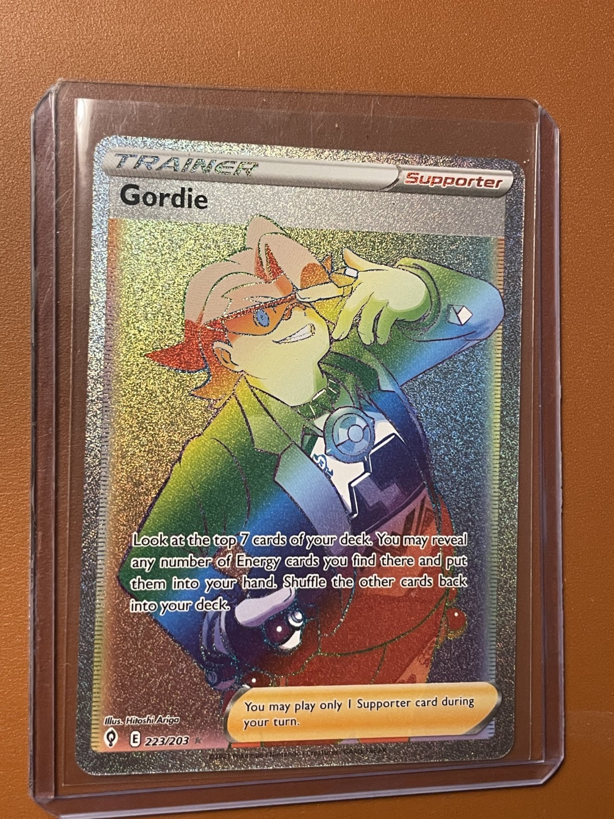 Gordie 223/203 Evolving Skies NM Full Art Secret Rainbow Rare Pokemon Card