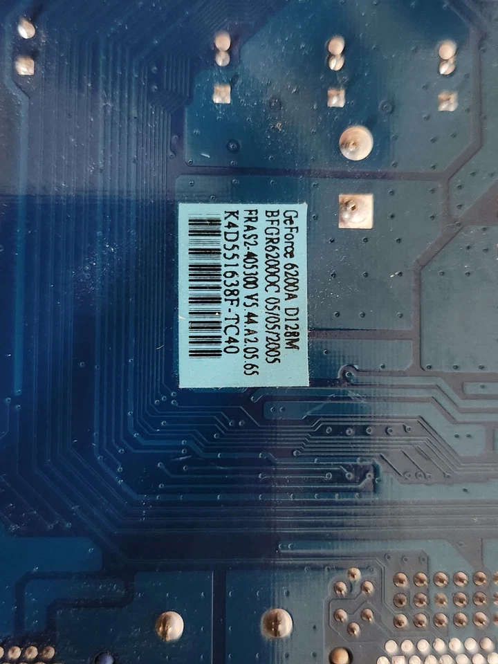 AGP Card GeForce 6200A D128M BFGR6200OC DVI VGA TV - Image 4 of 4