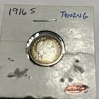 1916 Barber Dime Toning