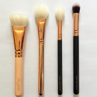 ZOEVA Rose Golden 4pc Brush Set/Lot - 109, 114, 134 & 145 Luxe Face Brushes NWOB