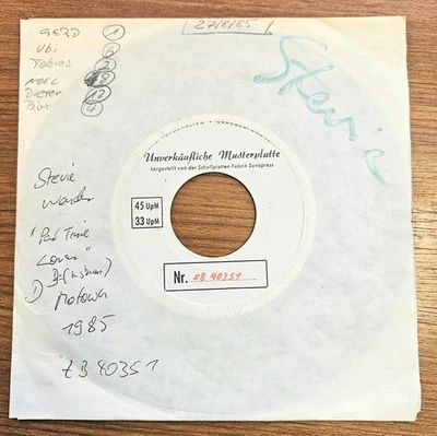 STEVIE WONDER "Part-Time Lover" NM 1985 EU Motown 7" 45 WL Test 80s SOUL ZB40351 - Bild 1 von 3
