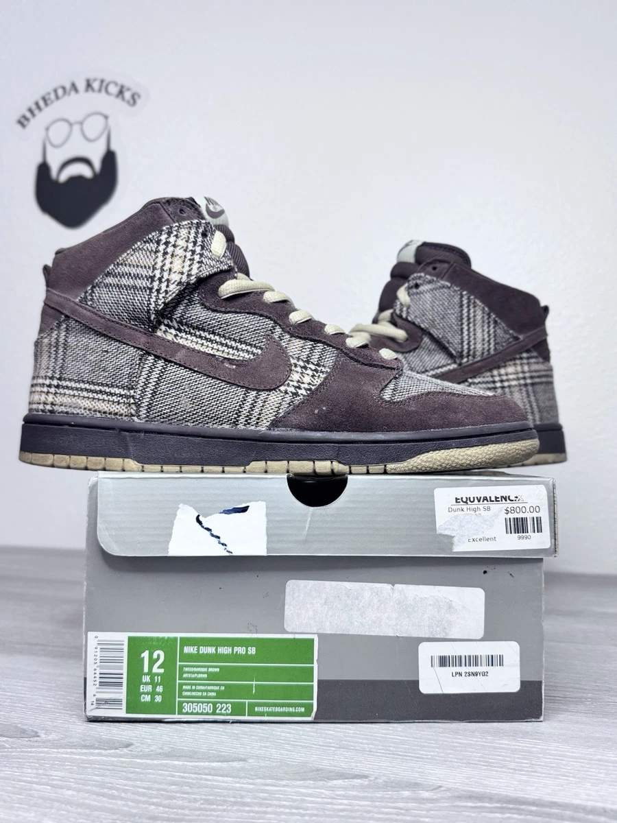 Nike Dunk Pro SB High Tweed | eBay