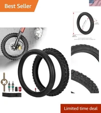 Complete 60/100-14 Tire and Inner Tube Kit for 90cc-125cc Dirt Bike Enthusiasts