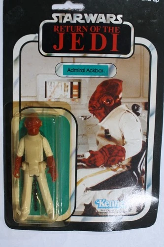 Star Wars Vintage Kenner MOCAdmiral Ackbar 65 back Card ROTJ