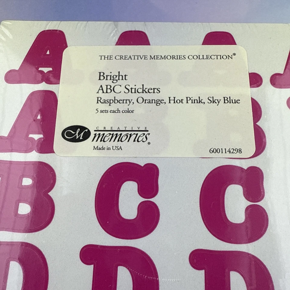 Creative Memories 20 Sets Multi-color ABC Capital Letter Block Sticker Full Pack - Image 2 of 4