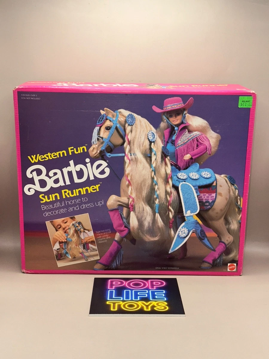 Barbie Sun Runner - Cheval Mattel 1989 - Vintage Années 80 - Collection