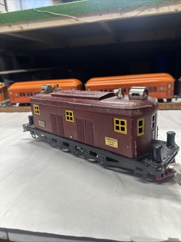 American Flyer Wide Gauge 4019 Prewar Red Electric Engine - Picture 5 of 11