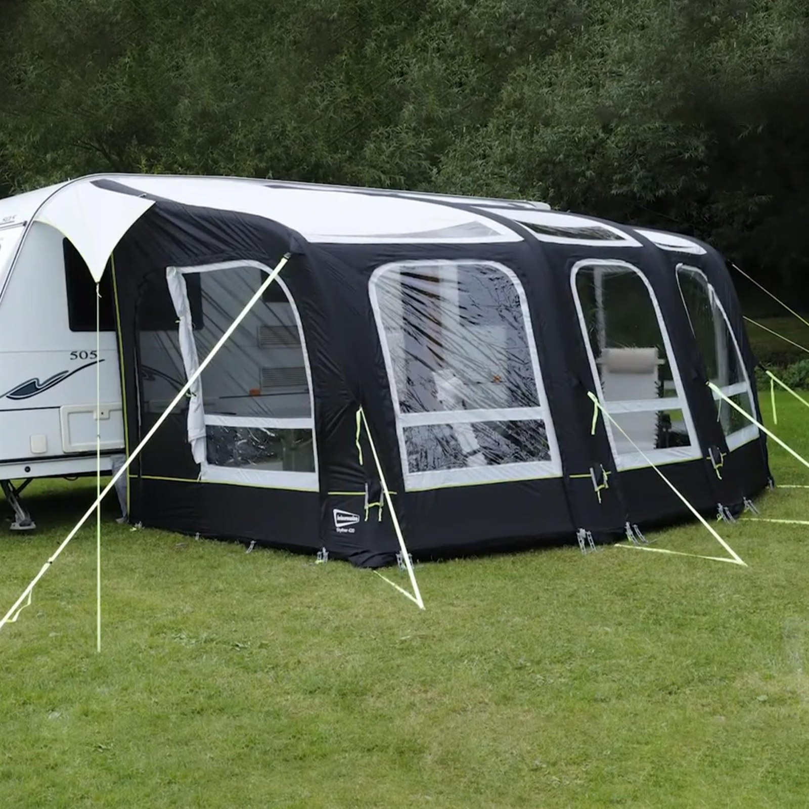 LEISUREWIZE SKYLINER 420 AIR AWNING & SUN CANOPY INFLATABLE CARAVAN PORCH ROOM