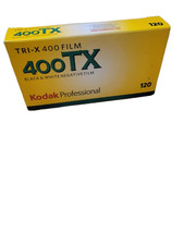 Kodak TRI-X 400 Film, 5-pack of 400TX Black  White, 120, Professional 09/2022