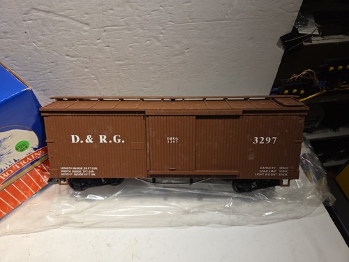 Trenes RO Denver y Río Grande (D&RG) vagón de caja #3297 nuevo en caja con funda trenes de EE. UU. LGB  | Condition: New