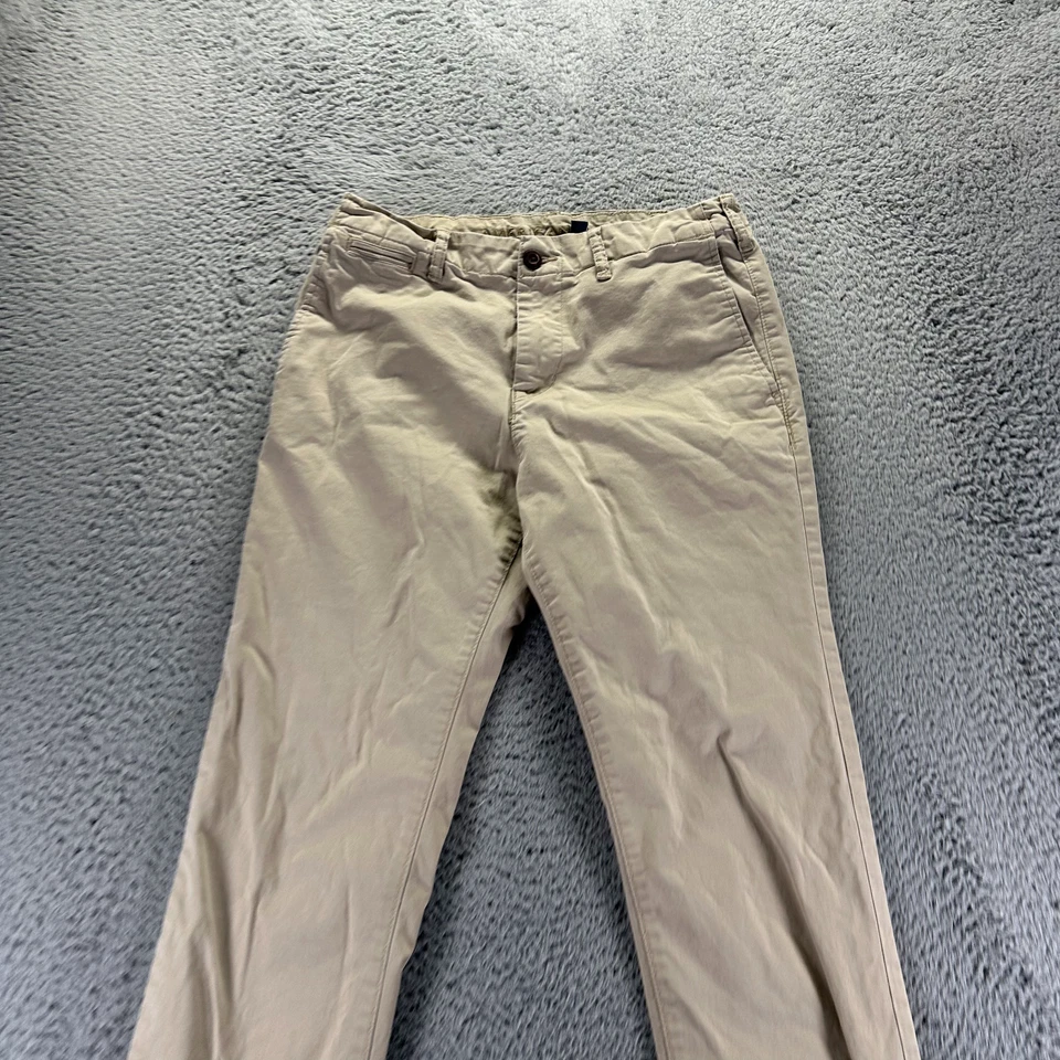 American Eagle Outfitters Pant Mens 30x36 Beige Cotton Khakis Slim Fit Workwear - Image 2 of 4