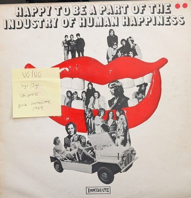 Various Happy To Be Part Of The Industry Vinyl Record VG/VG IMLYIN2 1969