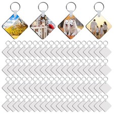240Pcs Sublimation Keychain Blanks Double Sides 80 MDF Sublimation Keychains ...