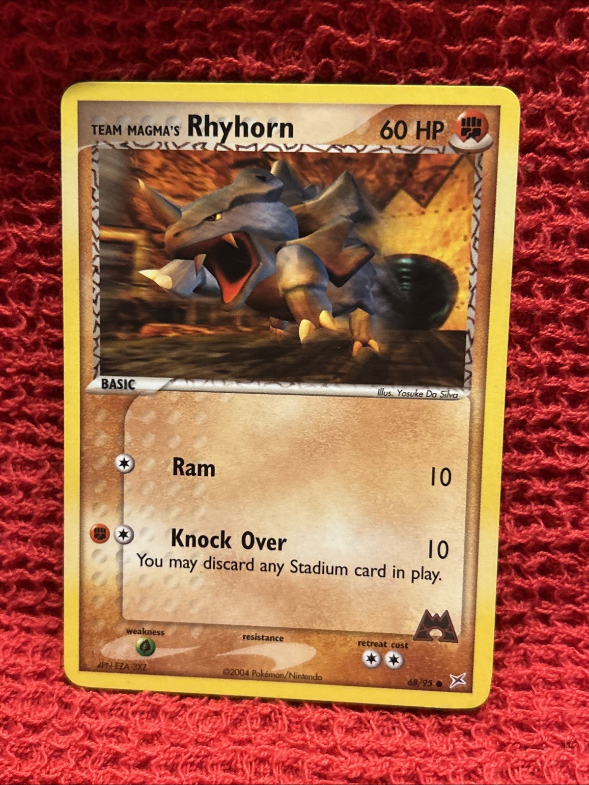 Team Magma's Rhyhorn 68/95 Team Magma vs Team Aqua Regular NM