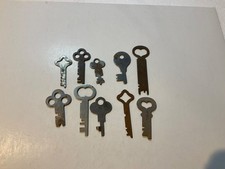 Lot of 10 Assorted Vintage Flat Keys, Various Sizes Conditions. Lot 15-A1