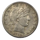 1906-S Barber Half Dollar 50c – Almost Uncirculated AU+ – San Francisco
