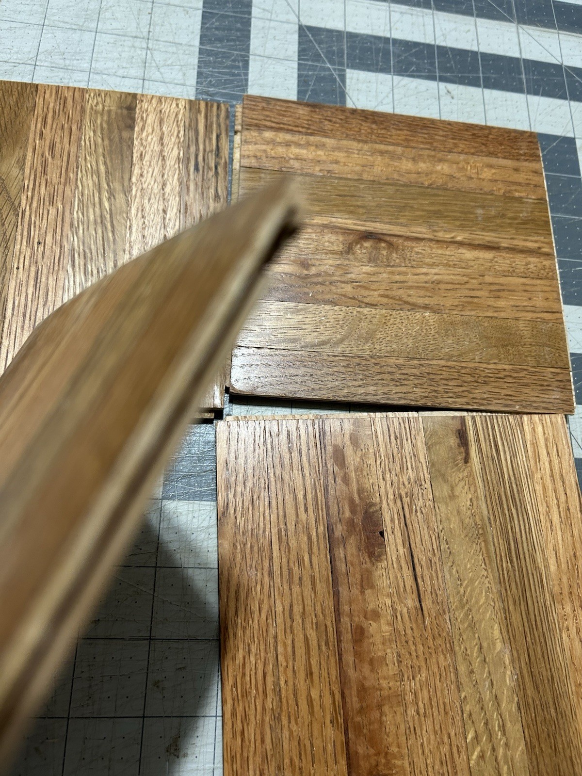 OAK PARQUET FLOOR: 20pcs 6"x6"x5/16" Oak Tiles: HONEY Stain & Wax 5 Sq ft NEW!