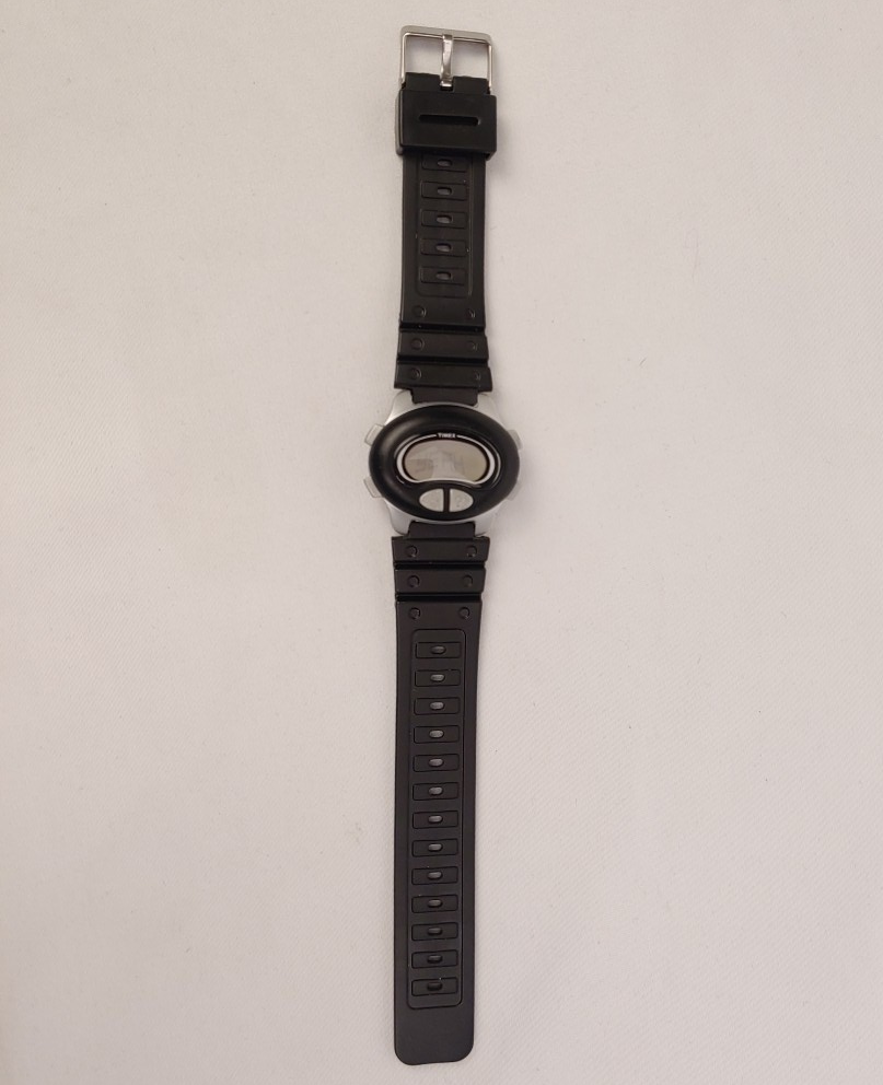 Timex TMX Mystery Answer Digital Watch Grey/Black 90s Y2K Wavy