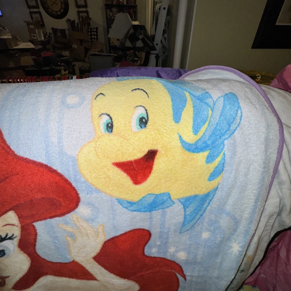 "De colección Edición Especial Raro Disney La Pequeña Sirena Vellón Tiro 50x 60""" Foto 3 de 3