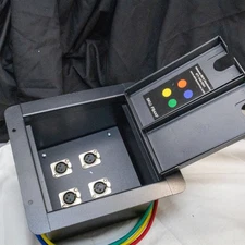 LOT-2025FB_11 Recessed Stage Floor Box 4 XLR Female prewired (SOLD AS IS)