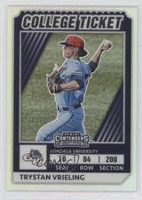 2022 Elite Extra Edition College Tickets Optic Holo Prizm Trystan Vrieling 0i4k