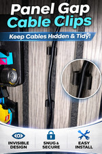 Cable Clip for Wall Panels Hidden Wire Holder Panel Gap Cable Management Media