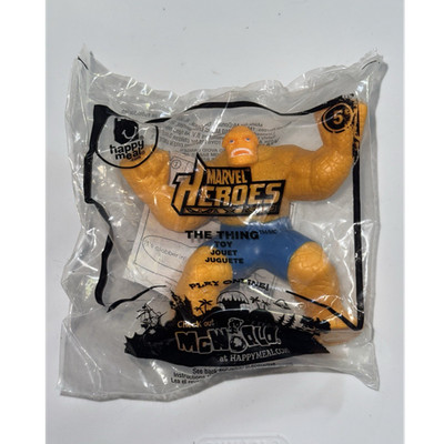 McDonald's Marvel Heroes The Thing Toy Figure Sealed Bag 2014 Age 4-11 Years