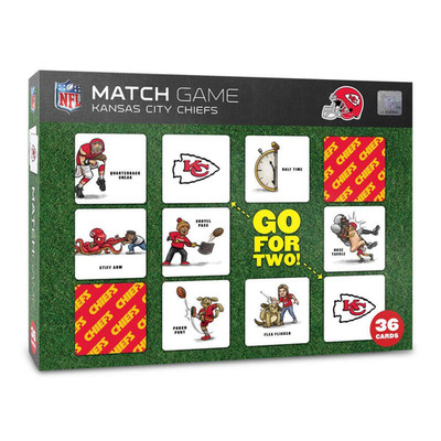 NFL Kansas City Chiefs Licensed Memory Match Game NEW