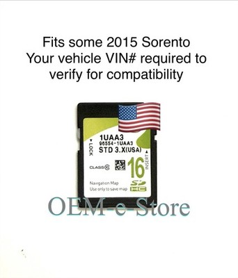 2015 Sorento GPS DATA Navigation SD Card U.S Map Part 96554-1UAA3