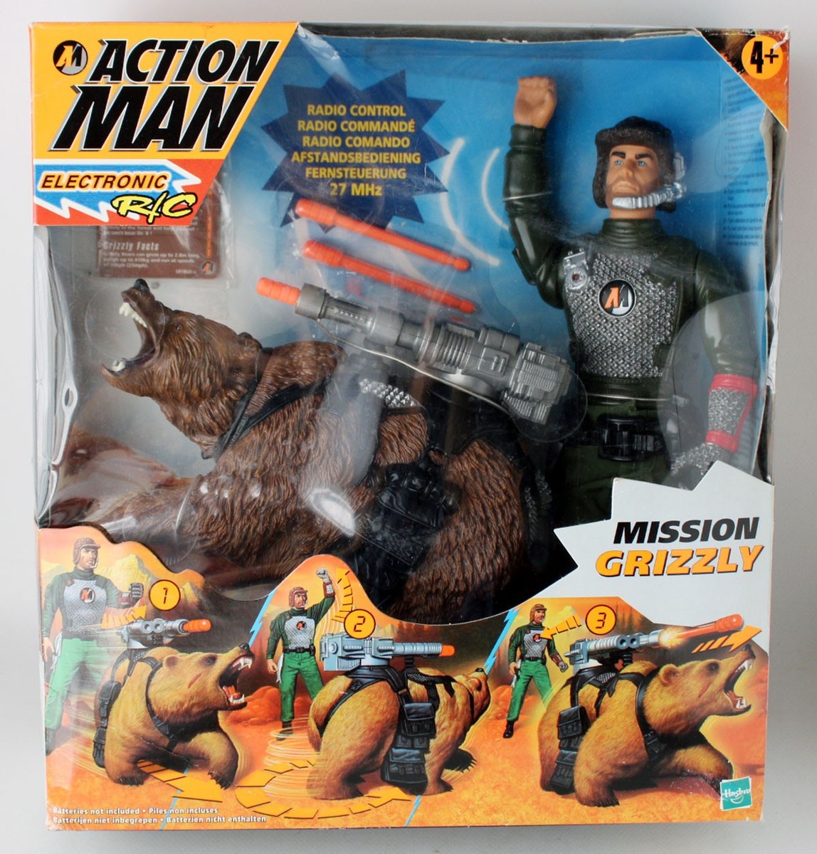 VINTAGE 1999 ACTION MAN MISSION GRIZZLY HASBRO UNUSED IN BOX