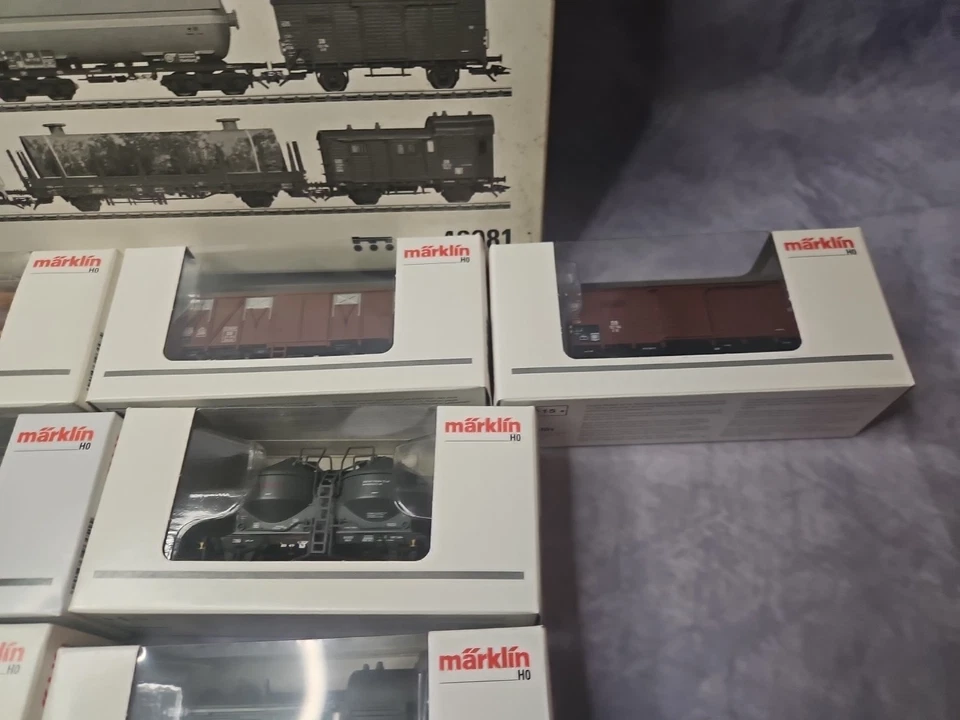 Marklin 46081 - DB Freight 7-Car Set HO NEW - Image 3 of 4