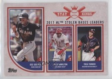 2018 Topps Big League Stat Kings Trio Trea Turner Billy Hamilton Dee Gordon 0q3
